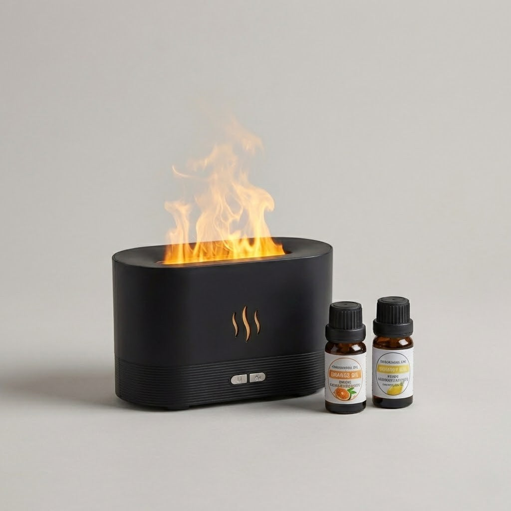 FireGlow® Cosy Flame Aroma Mist — Free Oils Included